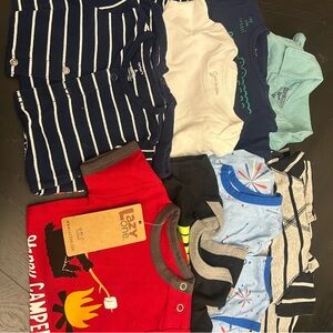 Lazy One Baby Bodysuits in Red, Blue, and Black